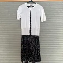 希望の方カーディガン付き ローラアシュレイ ワンピースUK8号