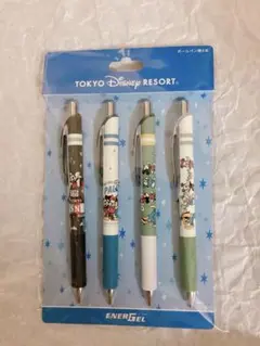 東京ディズニーリゾート ゲルインキボールペン 0.5ミリ　黒　4本セットのサムネイル