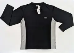 【新品】フィラFILA メンズ スポーツウェア 長袖 Ｍサイズ ブラック×グレー