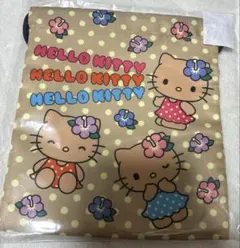 新品　ハイビスカス日焼けキティ巾着　S