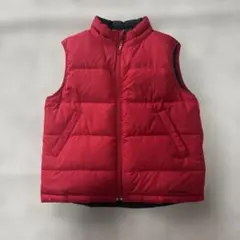 ダウンベスト　L.L.Bean 赤黒　リバーシブル　キッズ　140〜150