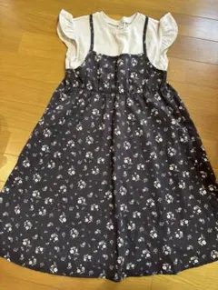 apres les cours 花柄 半袖ワンピース 120cm