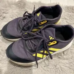 adidas ネイビー/イエロー スニーカー 22.5cm