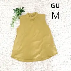 【美品】GU ジーユー M ノースリーブ ブラウス カットソー ハイネック