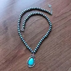 ネックレス　インディアンジュエリー　ターコイズ　ナバホ族　46cm