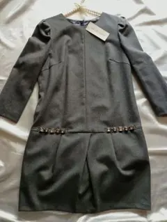 【新品タグ付き】ジルスチュアート　ワンピース　グレー　　サイズ４