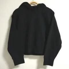 ZARA ブラック クロップド パーカー