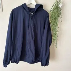 UNIQLOネイビー フード付き ジャケット 3XL