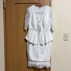 DAZZY⭐︎ フロントレースアップレースタイトミニ丈キャバドレス