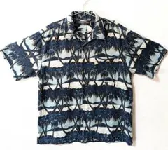 メラーンジュ 馬柄シャツ イエロー Mサイズ オーバーサイズ 長袖 