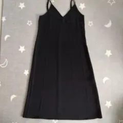 【ユニクロ】キャミソールワンピース　ブラック　S