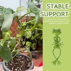 【5個】カエル型 ガーデニング 植物サポート 支柱クリップ 観葉植物 整理 家具