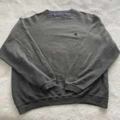Champion チャンピオン　オリーブグリーン スウェット L