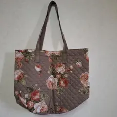美品使用感なし/ピンクハウス薔薇バケツ型トートバッグ/ローズ茶色系バッグ