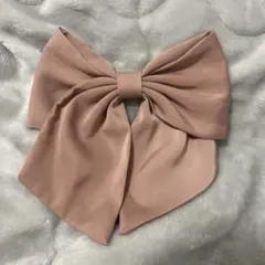 ピンクリボンヘアアクセサリー ヘアバレッタ