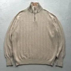 GRAN SASSO カシミヤ混 ハーフジップニットセーター イタリア製 50のサムネイル