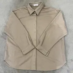 【超美品】BLATE ベージュ ルーズシャツ 長袖 シャツ レディース シンプル