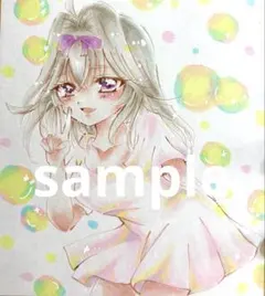 森亜るるか ファンアート 手描きイラスト - メルカリ