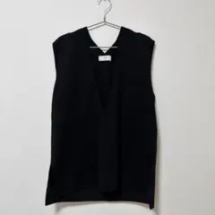 SLOBE iENA ブラック Vネック ベスト