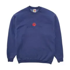 USA 古着 ユナイテッドウェイ スウェット トレーナー ロゴ 刺繍 ネイビー