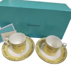 【新品未使用】ティファニー　 デミタスカップ2客セット　Tiffany&Co.