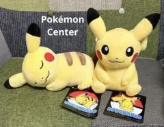 ポケモン - ピカチュウ　等身大　ぬいぐるみ　おねむりピカチュウ　2体セット ぬいぐるみ おねむりピカチュウ ｜【公式】ポケモンセンター