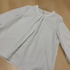 グローバルワーク　ボウタイ風ブラウス　Mサイズ　ベージュ