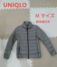 UNIQLO　ウルトラライトダウンジャケット　千鳥格子柄