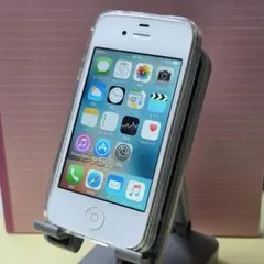 【美品】Apple iPhone 4s ホワイト 32GB クリアケース付き