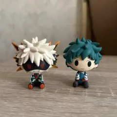 ヒロアカ　爆豪　フィギュアセット　ちょこのっこ ☆ヒロアカ 一番くじ ちょこのっこフィギュア2点セット 爆豪勝己 麗日