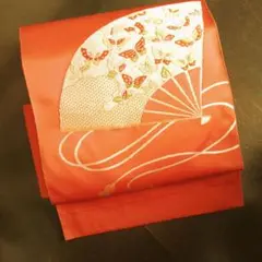 ワンタッチ作り帯 朱色