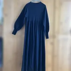 green label relaxingニットロングワンピース