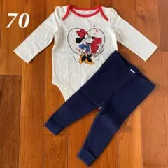 新品☆babygap☆ミニーロンパース＆リブニットレギンス☆70㎝