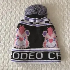 新品　RODEO ロディちゃんポンポンニット帽　フリー　ロデオクラウンズ