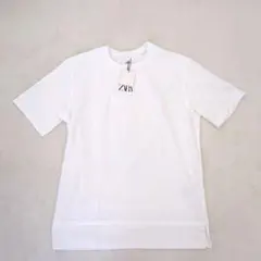 新品 ZARA ドッキング レイヤードTシャツ ホワイト 白 Lのサムネイル