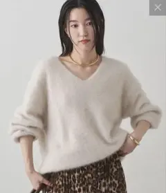 LOUNGEDRESS(ラウンジドレス) FURカシミヤVニット