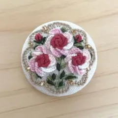 ハンドメイド刺繍ブローチ 8064