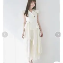 新品 dazzlin アシメプリーツトレンチワンピース