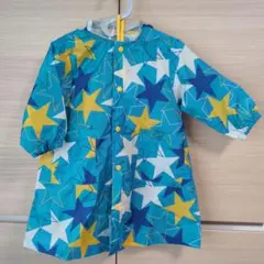 ベビーレインコート 星柄 青・黄色