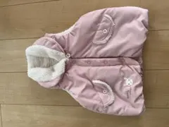ウサギ刺繍付きピンクベスト