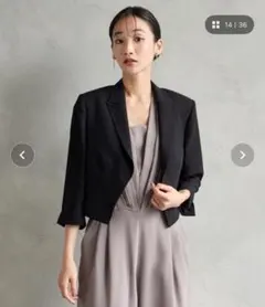 ショートテーラードジャケット 結婚式 冠婚葬祭 羽織