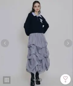 レディアゼル 未使用 タックバルーン フレアスカート フリーサイズのサムネイル