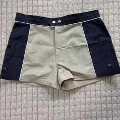 【新品未使用】サイドポケット付きショートパンツ サーフパンツネイビー/ベージュ
