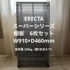 ERECTA スーパーシリーズ　棚板6枚　スチールラック
