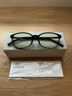 JINS SCREEN ブラックフレーム ブルーライトカット度なし