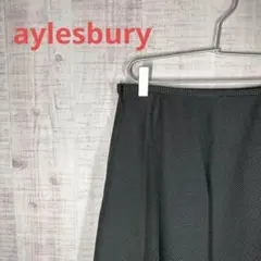 [アリスバーリー]美品‼️フレアースカート/膝丈/ドット柄/大人可愛い/黒