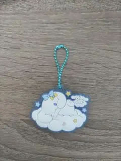 サンリオキャラクターズ　ぷっくりラバマスグミ　キーホルダー　シナモロール