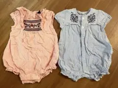 OLD NAVY 60サイズ　ロンパース　2点セット