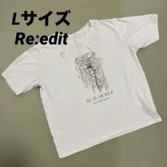 リエディ　Re:EDIT 半袖　tシャツ 冷感　T Lサイズ　ホワイトのサムネイル