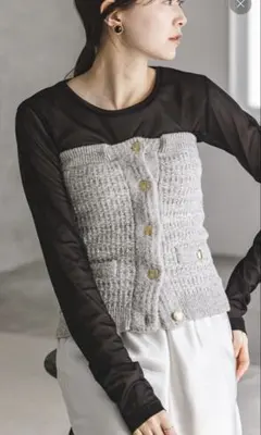 ニットビスチェ ベスト